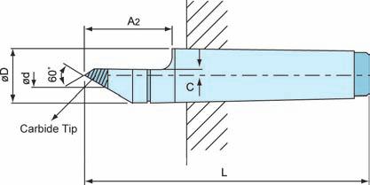 73 5001-088 Lathe Center K20 Carbide tipped-hrc 70º Hardened & precision ground. Concentricity within.0002 (0.