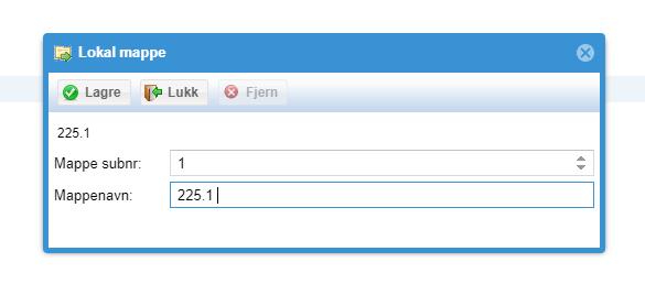 Høyreklikk på mappa og velg «Ny lokal undermappe».