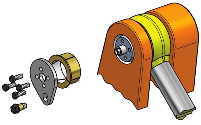 1.4/ When positioning details are used, be aware to align the screw and the threaded hole in the support. Dersom posisjonerings-detaljer brukes, må skruen treffe gjenget hull i innfestningen. 1.