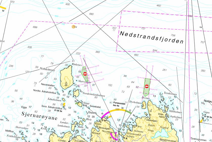 Nabolokalitet Nordheimsøy ligger til venstre for Dyrholmen.