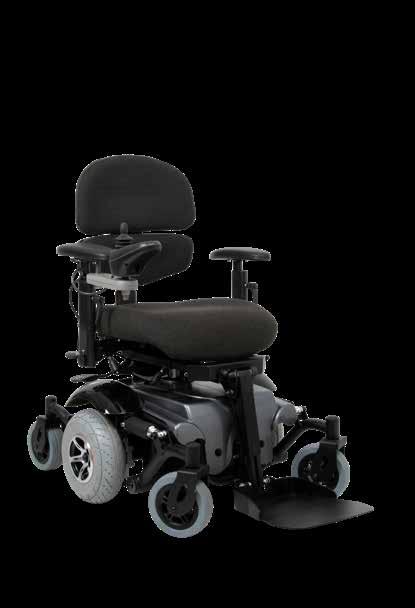 VELA Blues 210 II A ALB Senterdrift VELA Blues 210 II A er egnet til brukere som har behov for en rullestol som krever lite plass og er godt egnet til innendørs bruk.