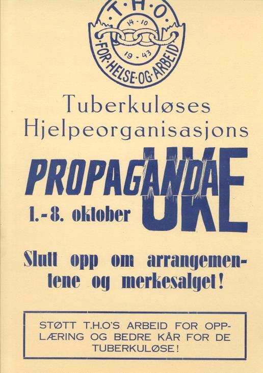 Dette er LHL og LHL Internasjonal 14. oktober 1943 ble Tuberkuløses Hjelpeorganisasjon dannet i Lilleborg menighetshus i Oslo.