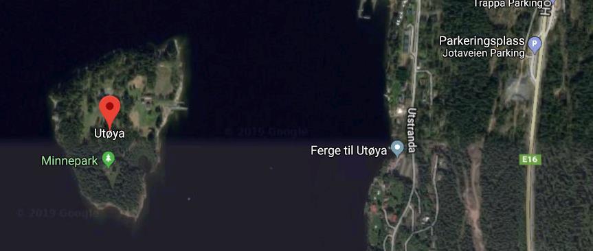 Tur til Utøya Tirsdag 6. august 2019 http://www.utoya.