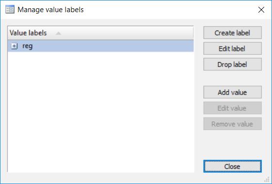 Value labels