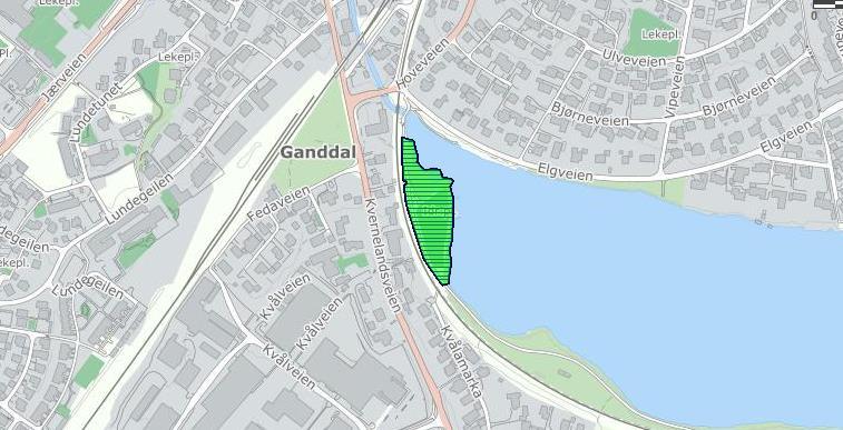 Forvaltningsplan Feil! Fant ikke referansekilden.: 6. Ganddal [merk og sett inn kart over friluftsområdet] Fint om det markes for eksisterende og planlagte tiltak i kartet. 1.