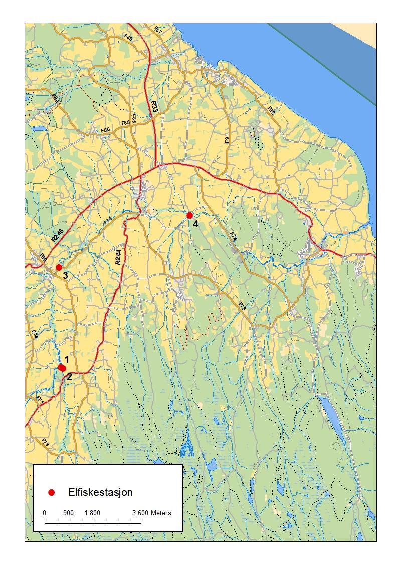 7.6 Lenaelva Det 31,5 km lange Lenavassdraget ligger i Østre- og Vestre Toten kommuner, Oppland fylke og i Hurdal kommune, Akershus fylke (Gregersen & Hegge 2009).