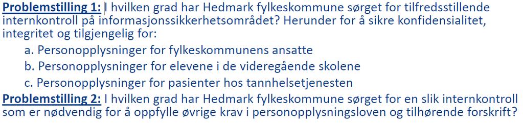 Hedmark revisjon Rapport