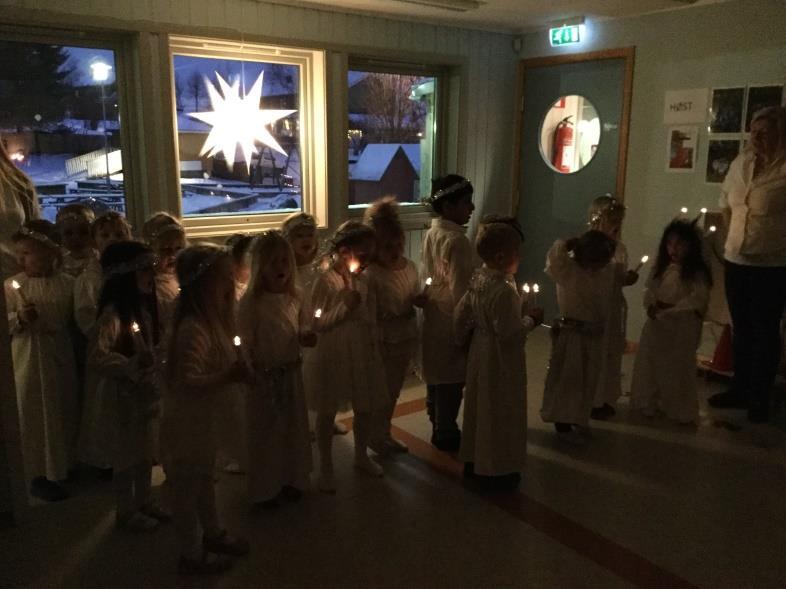 Vi har hatt nissefest, feiret lucia og