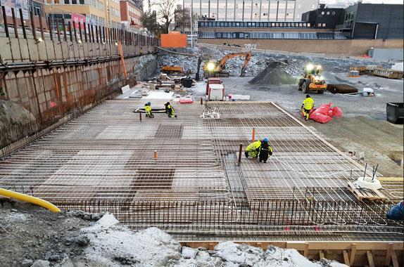 Byggeprosjekt leiligheter - betongarbeid - Stockholm 500 kvm