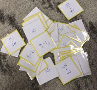 Elev E - la andre spørre seg om gangestykka Jeg skal øve med gangekort i gul boks.