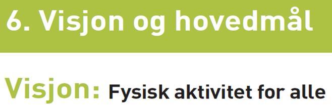 Planens innhold (1) Planen skal inneholde Bodø kommunes visjon og mål for arbeid med idrett og friluftsliv Fra Plan for