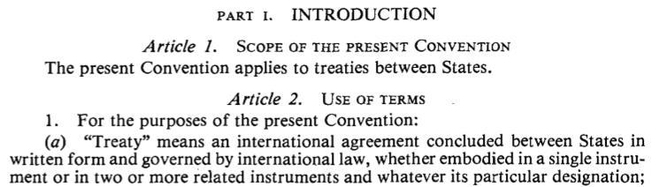 Wien-konvensjonen Dette er den sentrale folkerettskilden som omfatter inngåelse og opphør av traktater, samt fastsetter tolkningsreglene for traktater.