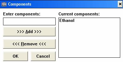 Modify Menu: Components From the Modify menu, select Components.