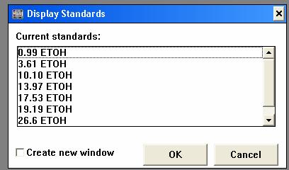 Display: Standards Select between
