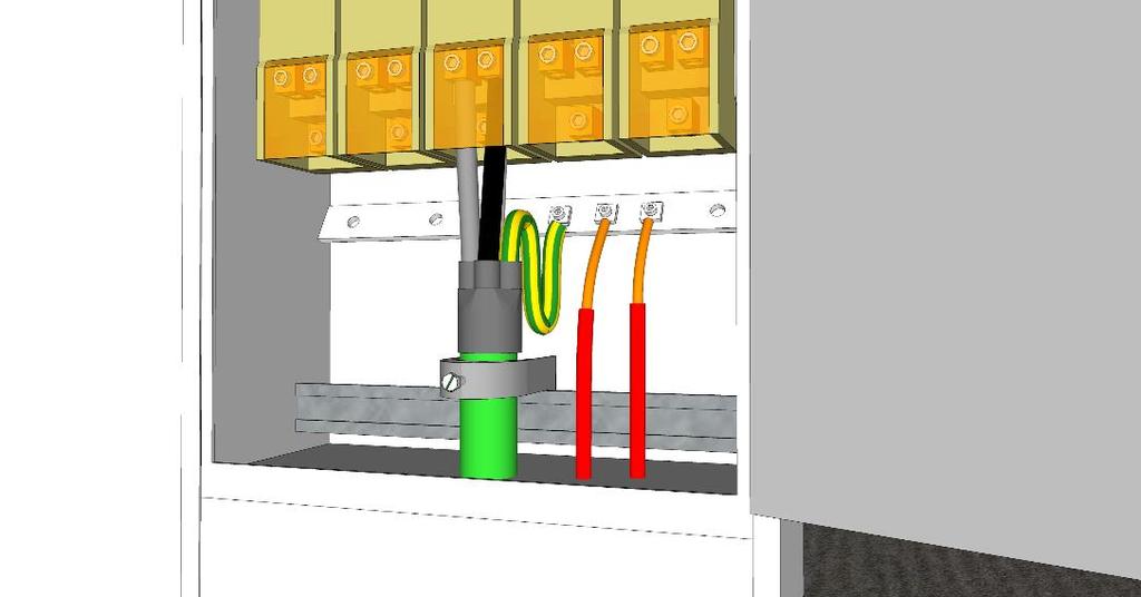 RENblad 4100 Versjon: 4.0 Side 86 av 95 18 Ved terminering av kabel 18.1 I kabelskap og tilknytningsskap Ved bruk av aluminiumsleder pusses lederen med en ren stålbørste for å ta av oksydlaget.