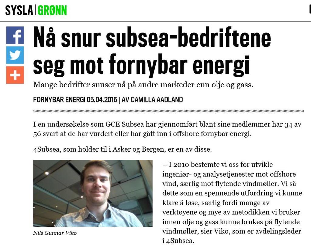 Fra O&G til