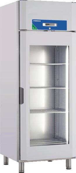 Future og Future Plus kjøleskap med glassdør Designet til bruk i storkjøkken og områder for mattilberedning, Porkka Future Plus-serien er produsert av kvalitetsmaterialer for å sikre langvarig ytelse