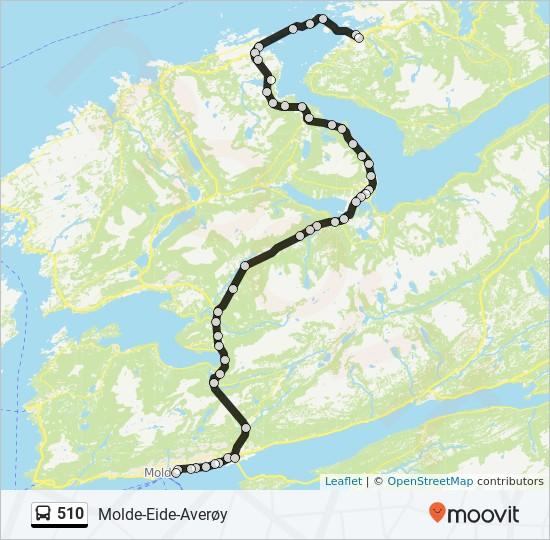 Retning: Eide-Averøy Via Atlanterhavsvegen 48 stopp VIS LINJERUTETABELL Moldegård Fannebovegen 2, Molde Roseby Øst Fannestrandvegen 49, Molde Bolsønes Fannestrandvegen 85, Molde Tøndergården