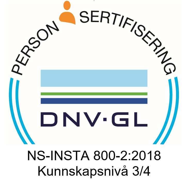 Tjenestebeskrivelse del 1 for sertifisering av Personell i henhold til NS-INSTA 800-2:2018 DNV