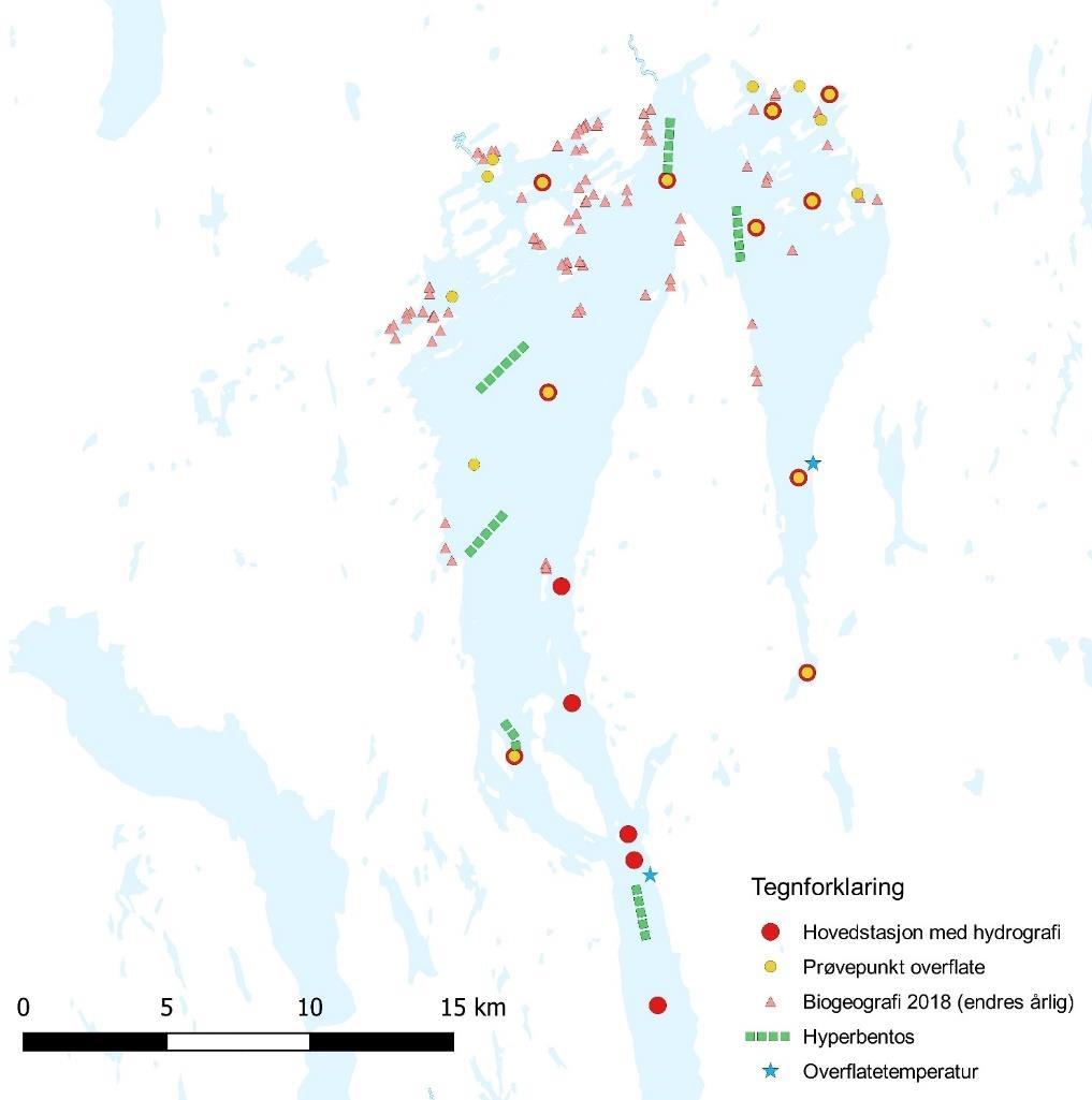 Overvåkning av Indre Oslofjord i 2018 Innledning Fagrådet for vann- og avløpsteknisk samarbeid i indre Oslofjord har ansvar for miljøovervåkningsprogrammet i Indre Oslofjord, som har vært gjennomført