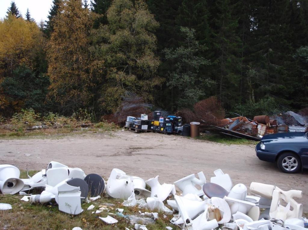 Foto: Lagring av bilbatterier: Området er ikke