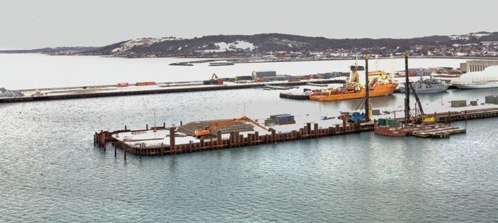 SØVÆRNET OG MARINEHJEMMEVÆRNET Det omfattende anlægsarbejde på Flådestation Frederikshavn begynder nu at sætte sit præg på den nordjyske flådestation.