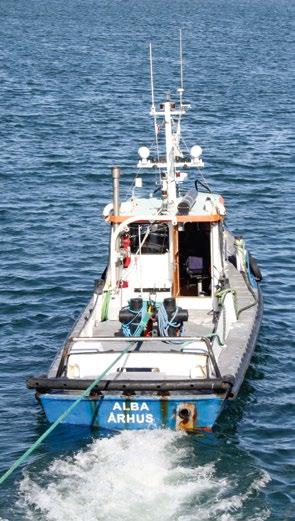 TEMA Rederifunktion uden behov for søfarende De 12 medarbejdere, der håndterer Aarsleff-koncernens sejlende materiel, har mestendels ingen søfartsuddannelse.