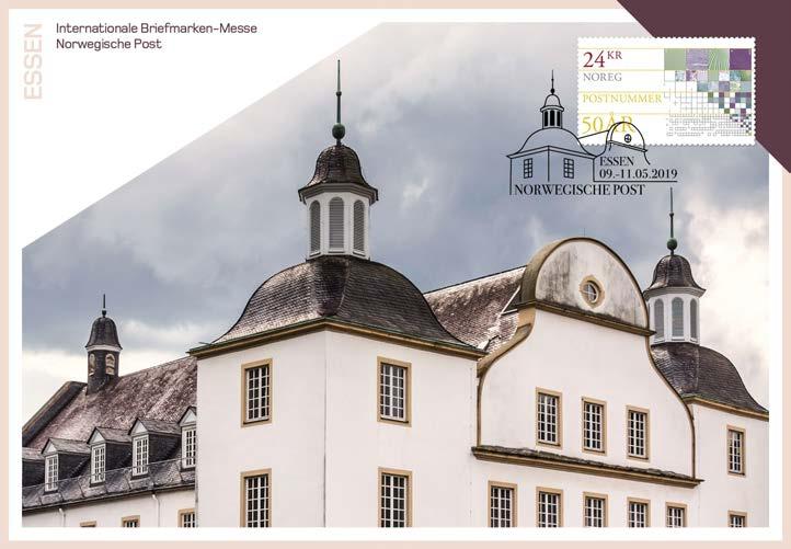 Motivet på utstillingskortet er slottet Borbeck, som ligger i bydelen ved samme navn.