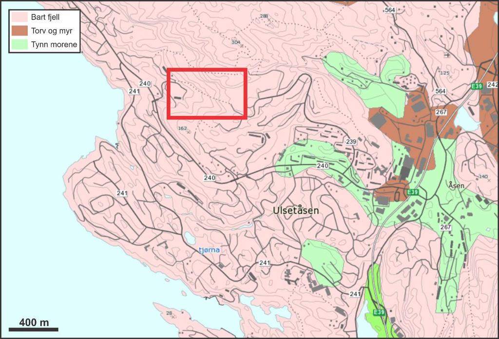 7.2 Lausmassar Figur 15: NGU har kartlagd heile