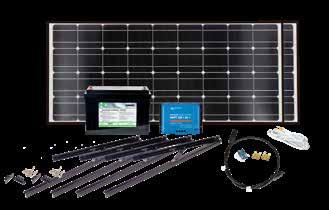 no Solcellepanel 2 stk Max Power 100 watt m/braketter Batteri Litium Heat 125 At Regulator Victron Smart Solar MPPT 100/30 Art.nr 124300 19.