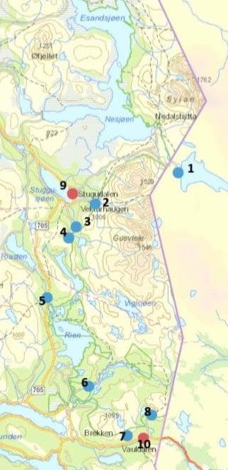 Ferdsel i Skardsfjella og Hyllingsdalen siste år 64 prosent besøkte Skardsfjella og Hyllingsdalen mer enn én gang siste år. De besøkende var i snitt innom 2,2 innfallsporter.