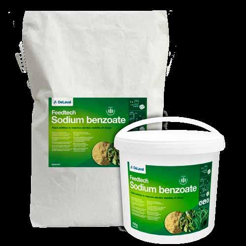 Feedtech Sodium benzoate fôrtilsetning for ensilert fôr 6:59 Art.nr.