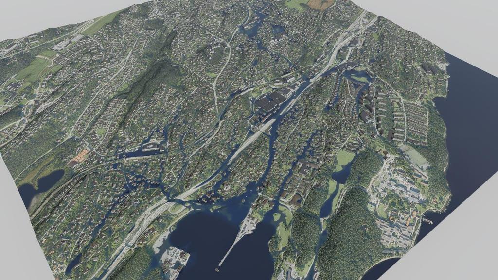 FREMTIDSRETTET AVLØPS- OG OVERVANNSHÅNDTERING I FORTETTEDE BYFORSTEDER BEHOVSDOKUMENT CASE RAMSTADFELTET Figur 1: Utdrag Bærum kommune, simulering av 200 årsregn med klimafaktor 1,4.