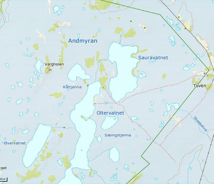 Skogvoll naturreservat øst.