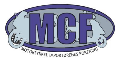 MCF Motorsykkelimportørenes Forening c/o Adokatfirma. Raeder DA Boks 2944 Solli, 0230 Oslo Tlf. 90 11 89 00 e-mail: al@raeder.