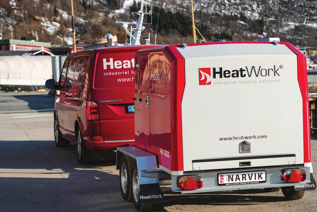 BESTSELGER! Mobilt varmekraftverk for bruk hele året - overalt! Mobilt varmekraftverk - 100 0 C s selvgående og mobile maskiner leverer 100 C væskebåren varme, med en virkningsgrad på 94%.