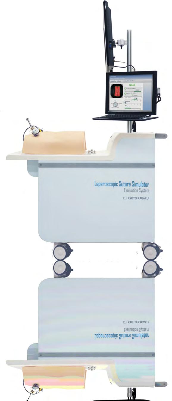Simulatoren forenkler også grunnleggende opplæring i laparoskopi.