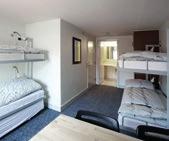 sentrum av Frederikshavn. 4-6-sengs rom med bad/wc.