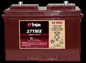 Spesialbatterier for lift Forbruksbatteri av beste kvalitet Trojan Spesial Batterier Deep Cycle BATTERI AH Volt LxBxH/inkl.pol Poltstilling Poltype Merknad PRIS 24TMX 85 12 286x171x227 +VL (1) DIN Kr.