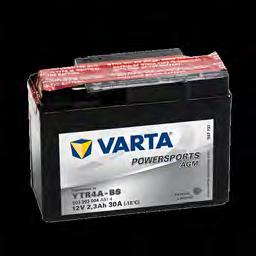 Powersports AGM Høye turtall, lange turer og all slags vær er aldri noe problem for de tøffe VARTA Powersports AGM-batteriene.