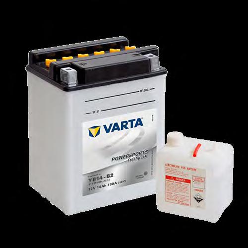 Powersports Freshpack VARTA Powersports Freshpack-batterier er kraftige, langvarige batterier som er enkle og kostnadseffektive å installere.