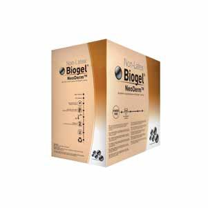 Biogel BIOGEL / SYNTETISKE HANSKER Biogel NeoDerm 429 Art. nr Beskrivelse Par per eske/kartong 42955 Biogel NeoDerm 5.5 50 / 200 42960 Biogel NeoDerm 6.0 50 / 200 42965 Biogel NeoDerm 6.