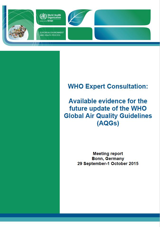 After a careful review and discussion of the available evidence for the future update of the WHO