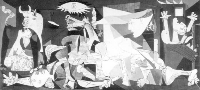 Oppgave 1 Kunst og samfunn Gjør rede for begrepet politisk kunst, og analyser maleriet Guernica av Pablo Picasso (1934).