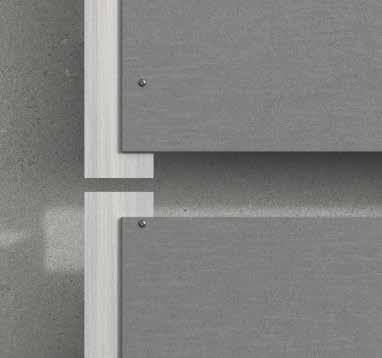 aluminium og fasadeplatene forårsaket av fuktighet og temperaturendringer kan skade platene (fig. 1).