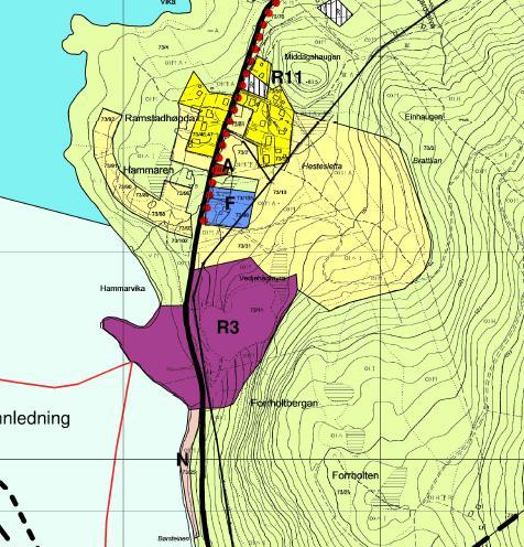 Planstatus og rammebetingelser - kommunedelplan for Fjelldal og Ramstad vedtatt oktober 2004 viser at arealet innenfor planområde i all hovedsak er avsatt til fremtidig boligbygging.