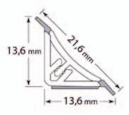 kort Rabattgruppe 2 Kjøkkenbenklist 14x14 mm hvit, 2,6 m 44594385 K5065H 80,- pr.