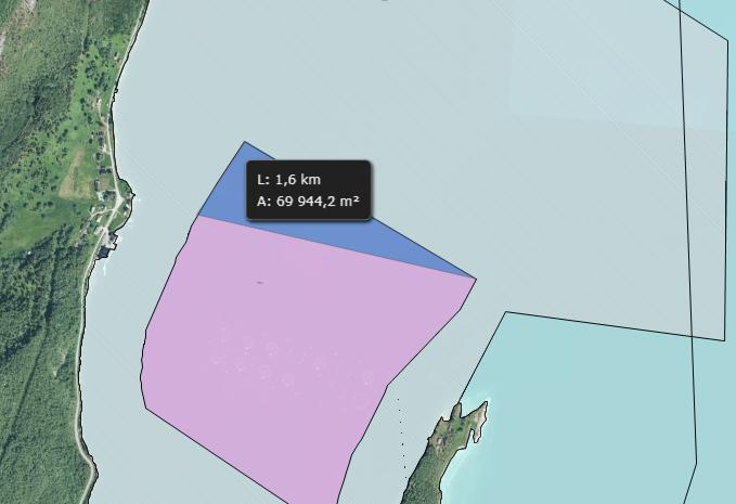 VA32 Tangodden (akvakultur) Område markert med blått endres fra VA32 til VKA32 forankringsområder. Ivareta innspill bla fra bebyggelse i vest. Ca. 70 daa endres fra VA32 til VKA32 (forankringsområde).