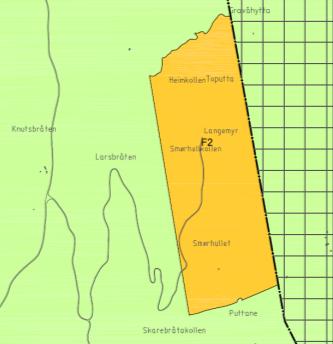 Nes i Ådal Fritidsboliger Smørhølkollen F2 Beliggenhet Området ligger i Nes i Ådal, ca. 3.5 km nordøst for Nes sentrum. Arealstørrelsen er ca. 430 daa. Formålet er å legge til rette for 20-30 hytter.