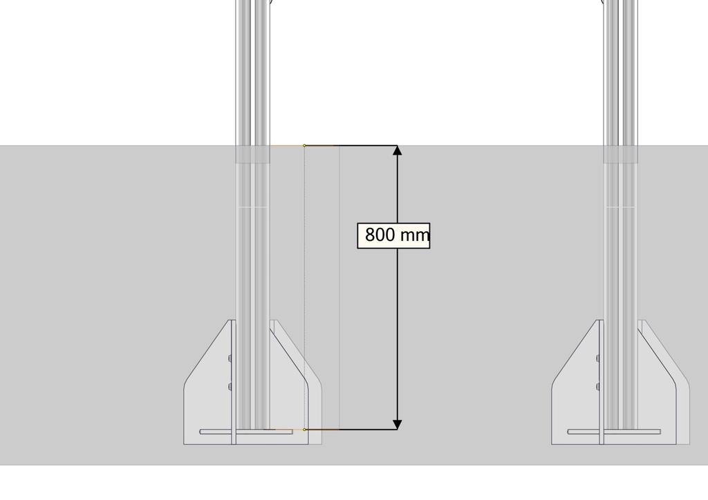 Fundamentering med betong / Foundation concrete / Förankring med betong UK tøtsand afer surface tridsan UK Bakkenivå Ground level Marknivå Ref -E